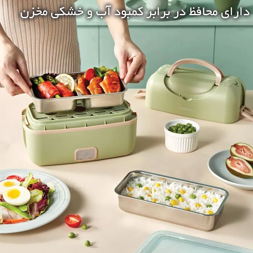 باکس نگهدارنده و گرم کننده غذا Liven FH-18 شیائومی — تصویر ۸