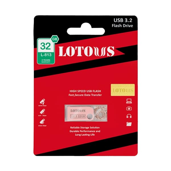 فلش مموری لوتوس مدل L-813 ظرفیت 32 گیگابایت — تصویر ۴