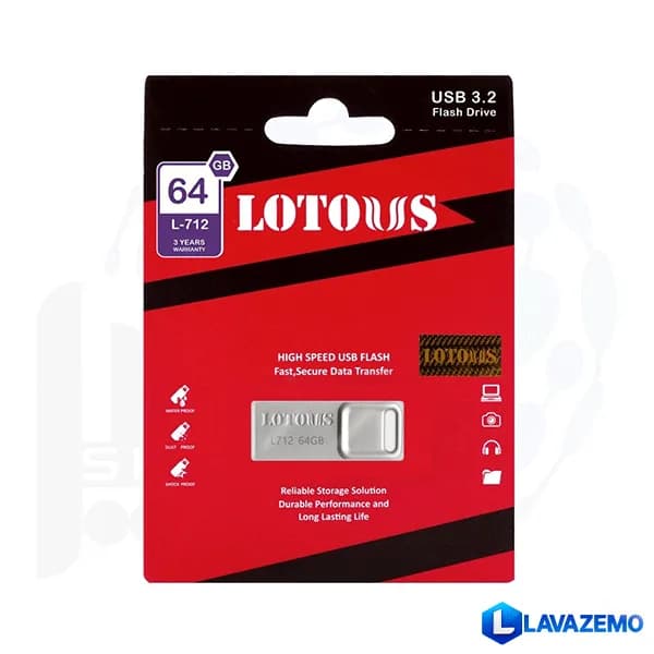 فلش مموری لوتوس مدل L-712 ظرفیت 64 گیگابایت — تصویر ۳