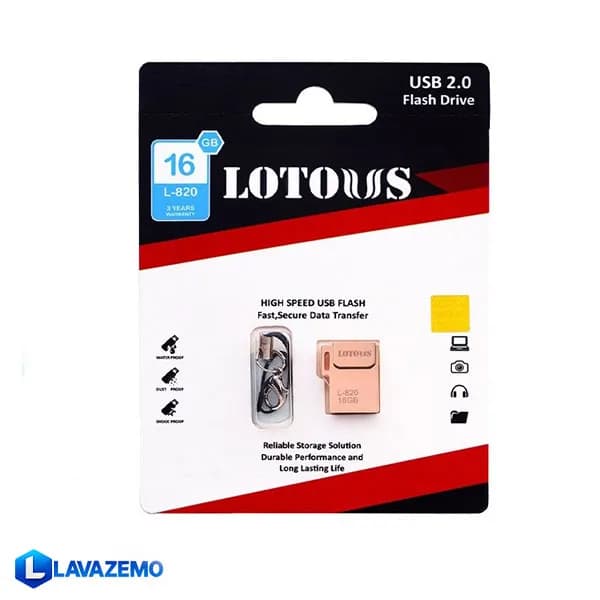 فلش مموری لوتوس مدل L820 ظرفیت ۱۶ گیگابایت — تصویر ۳