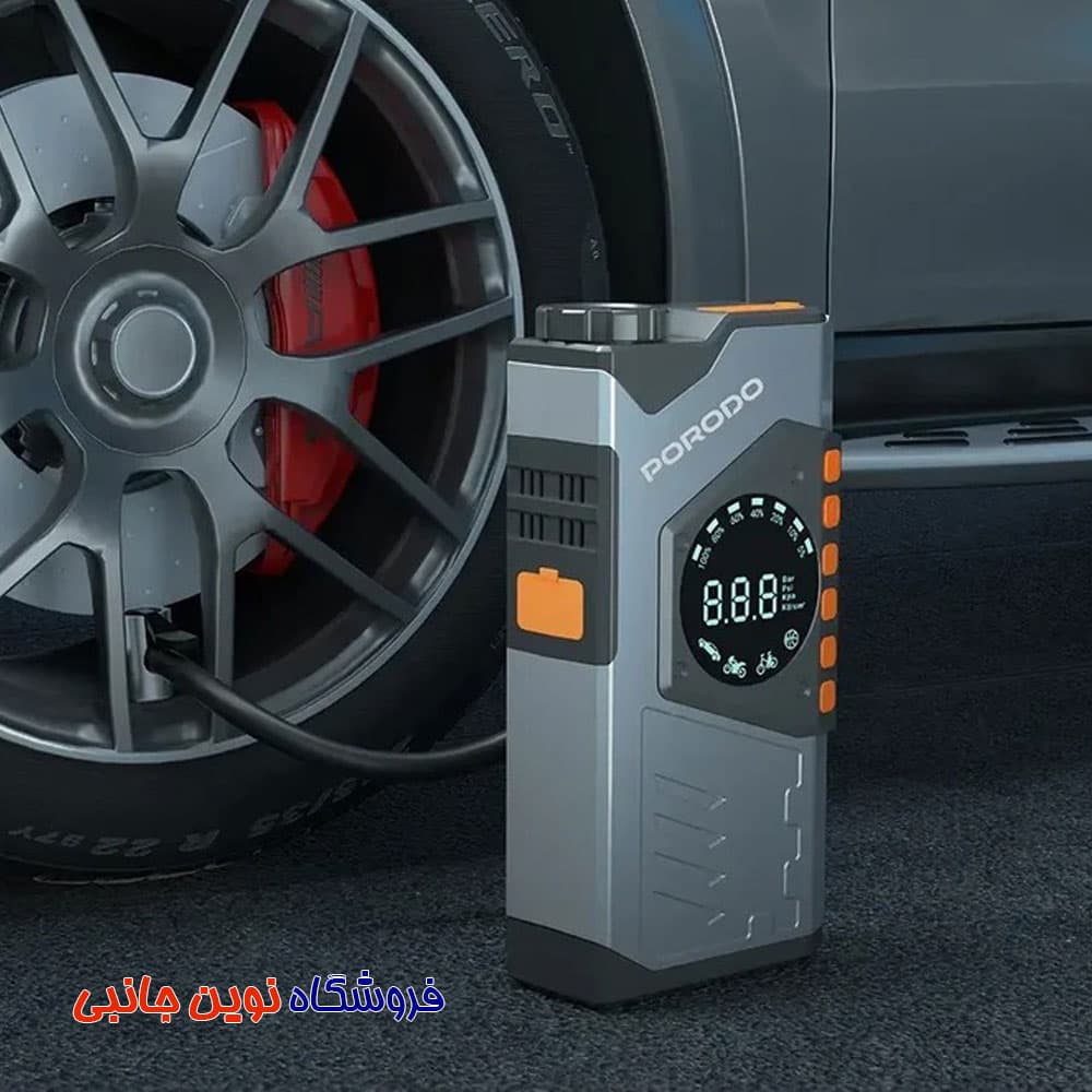 جامپ‌ استارتر خودرو پرودو مدل VoltBoost ظرفیت 10000 میلی‌آمپر ا Porodo VoltBoost 10000mAh Compact Utility Tool PDPBA10GY (تک عمده) — تصویر ۸