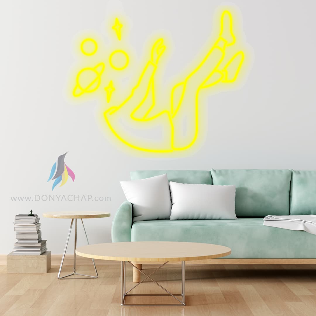 تابلو نئون فلکس آدم و منظومه — تصویر ۱۱