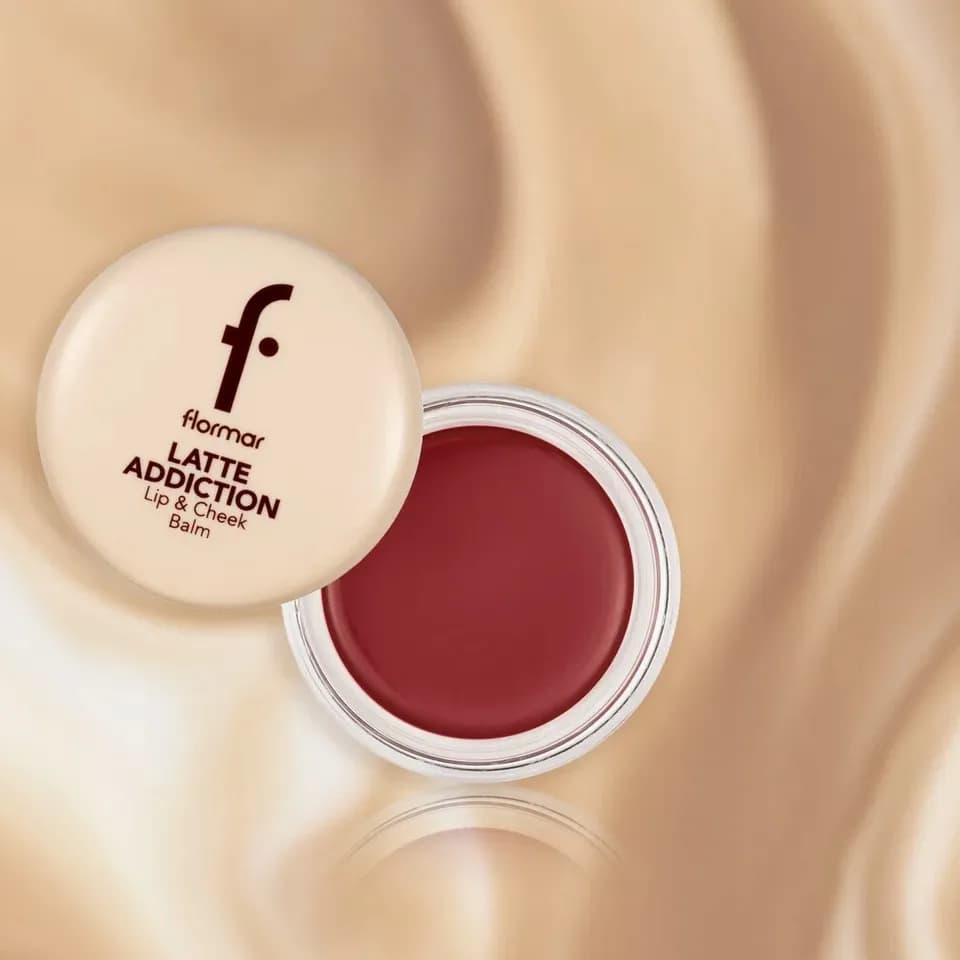 بالم لب و رژگونه Latte Addiction فلورمار رنگ 002 Cinnamon Blend