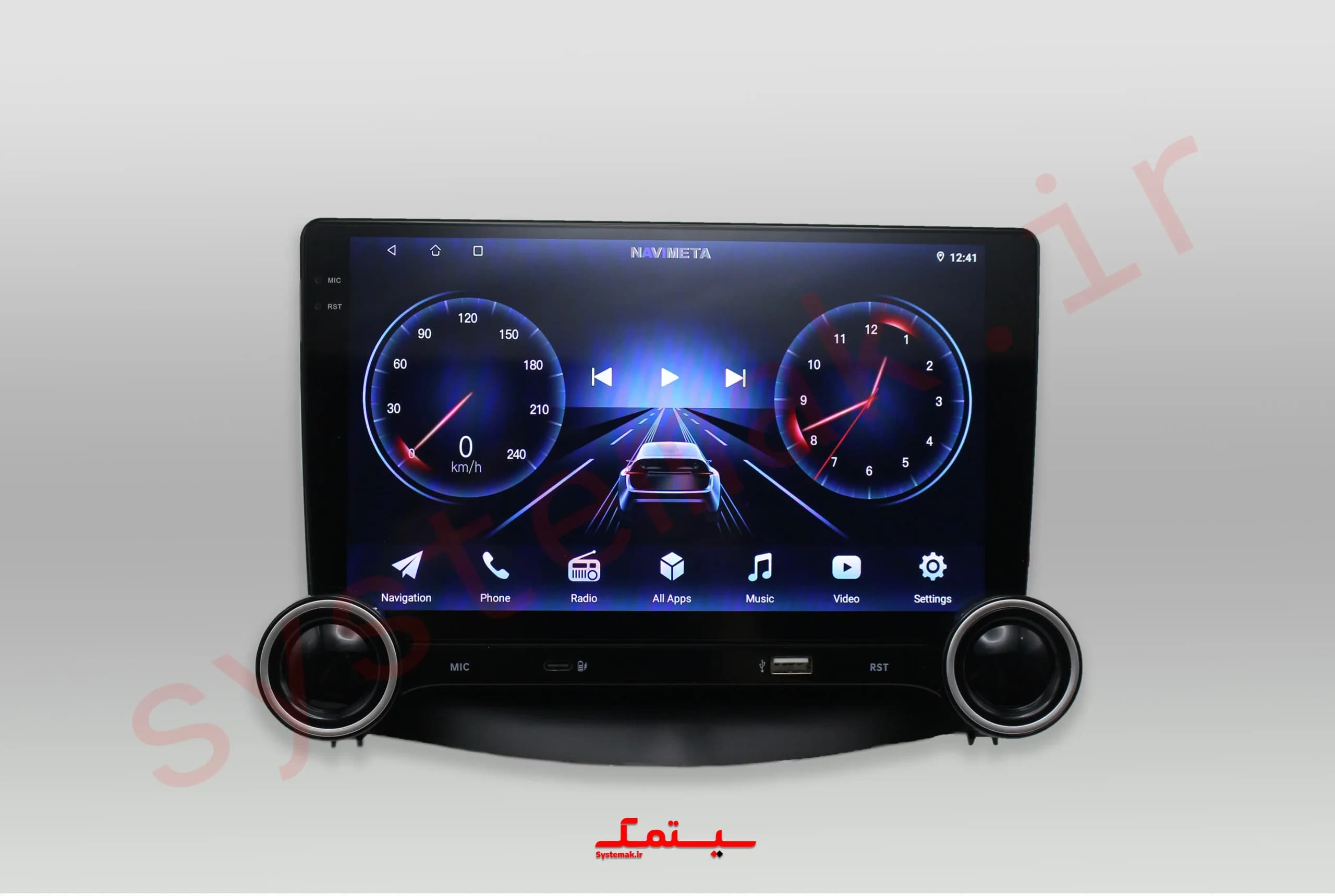 مانیتور اندروید برای 206 ولوم دار از بالا