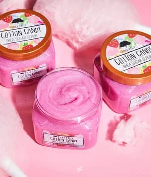 اسکراب بدن شکر و شی باتر Tree Hut مدل Cotton Candy — تصویر ۱۰