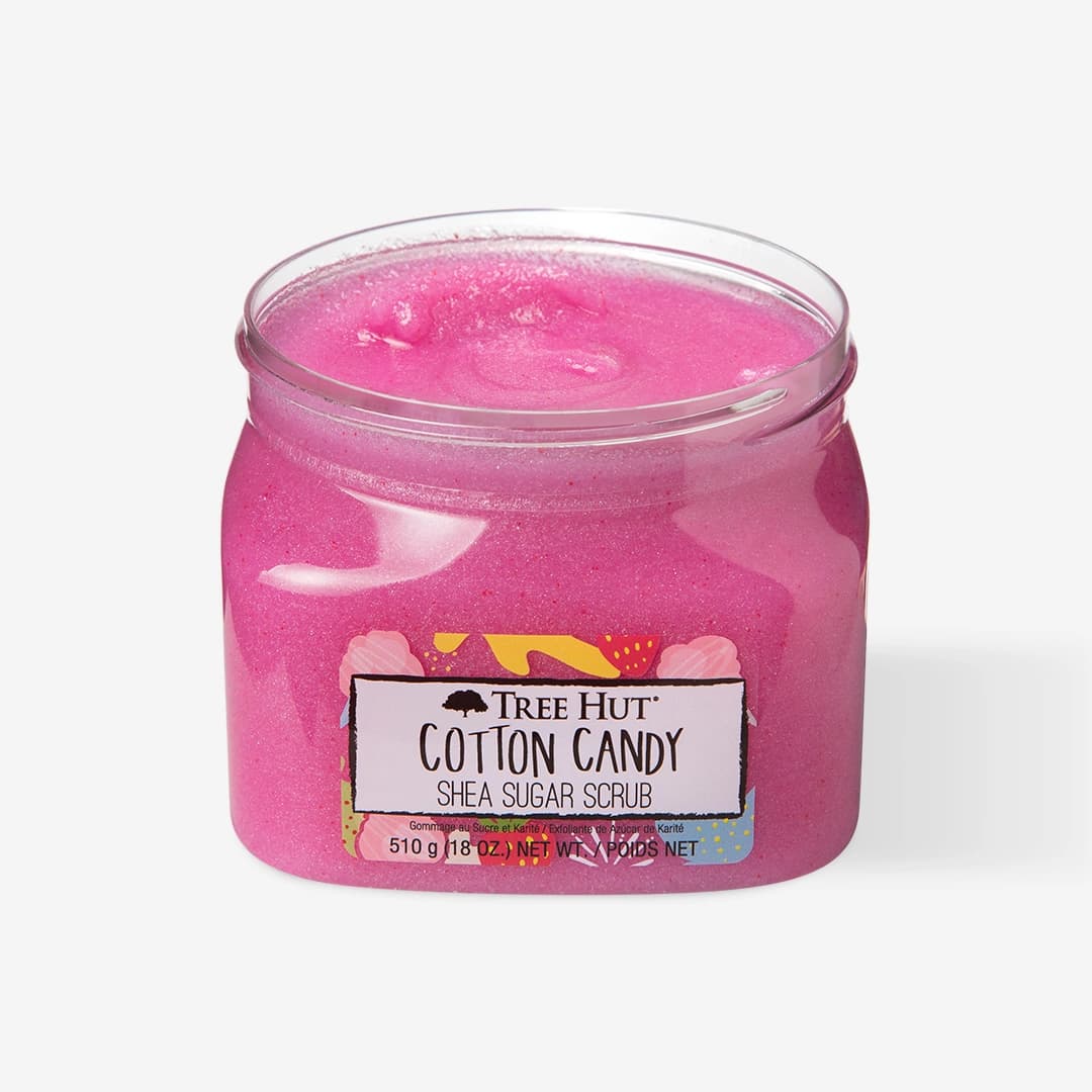 اسکراب بدن شکر و شی باتر Tree Hut مدل Cotton Candy — تصویر ۹