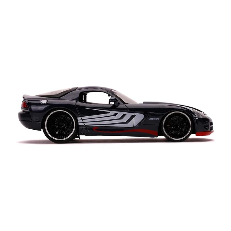 ماکت ماشین جادا مدل فلزی دوج Viper به همراه فیگور ونوم — تصویر ۳