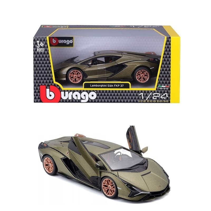 ماکت ماشین Lamborghini Sian FKP 37 2020 برند Bburago — تصویر ۵