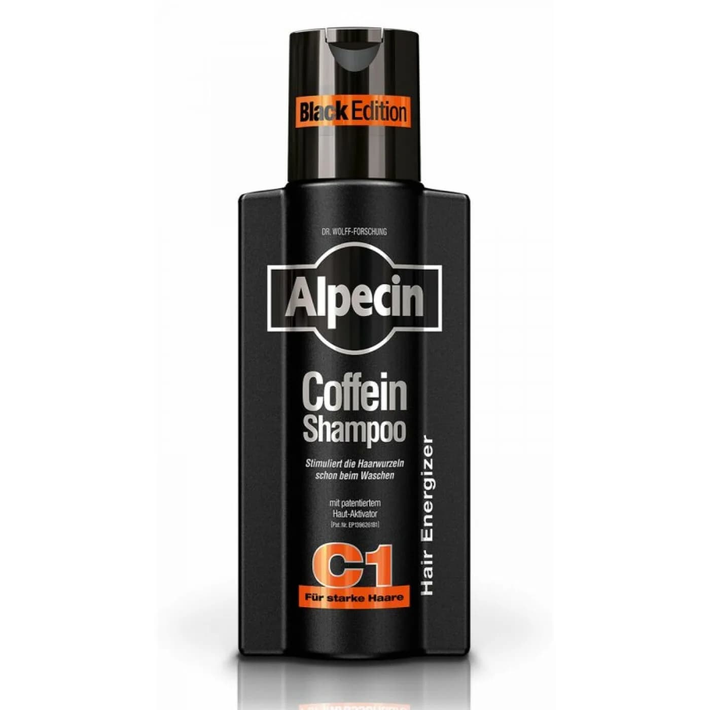 شامپو کافئین ضد ریزش بلک ادیشن Black Edition آلپسین ۲۵۰میل