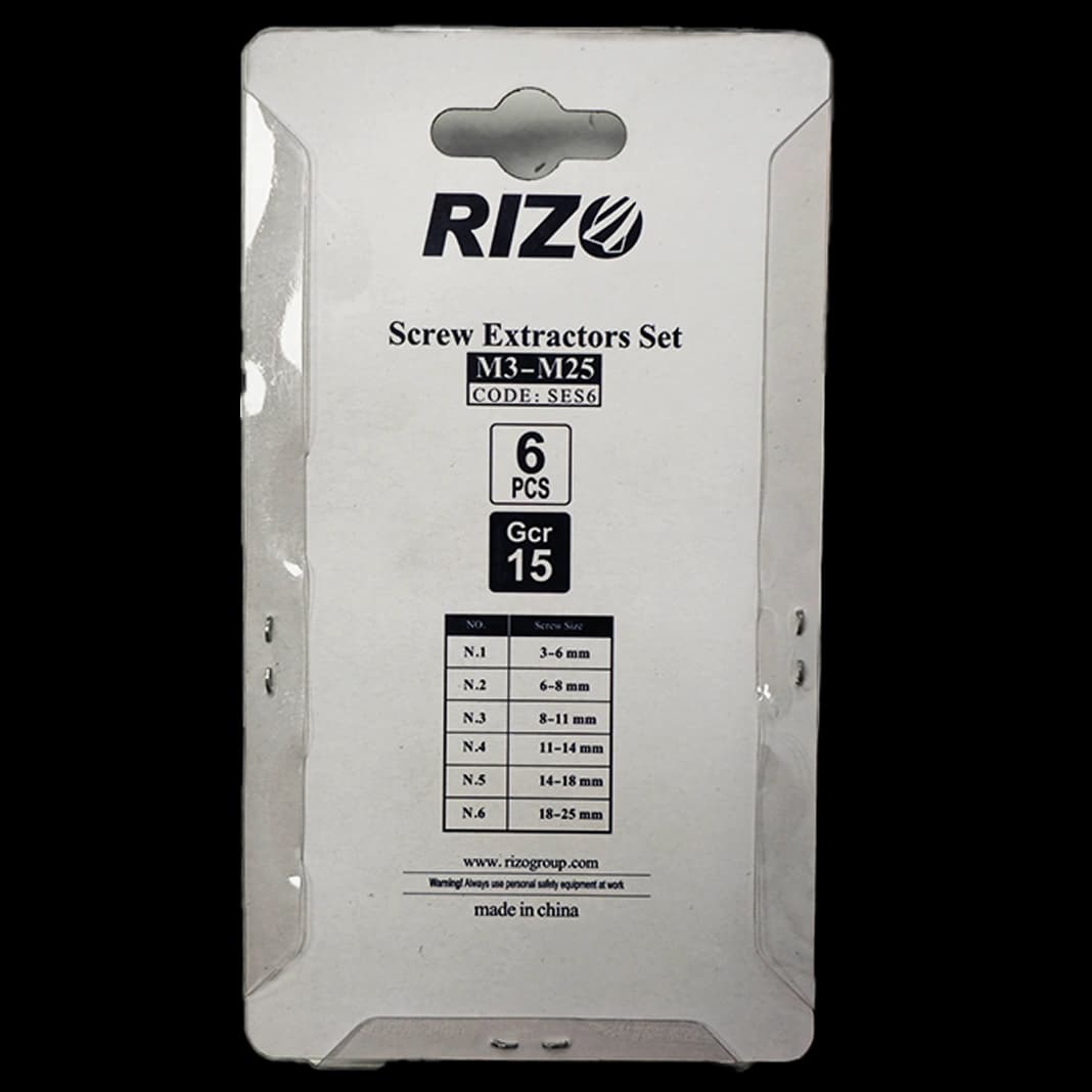 قلاویز چپ گرد 6 عددی RIZO — تصویر ۵