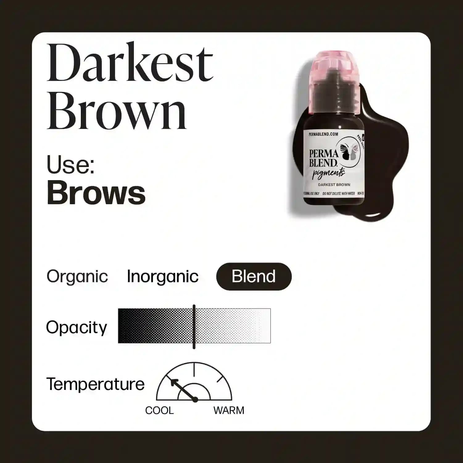 رنگ دارکست بروان پرما Darkest brown — تصویر ۶