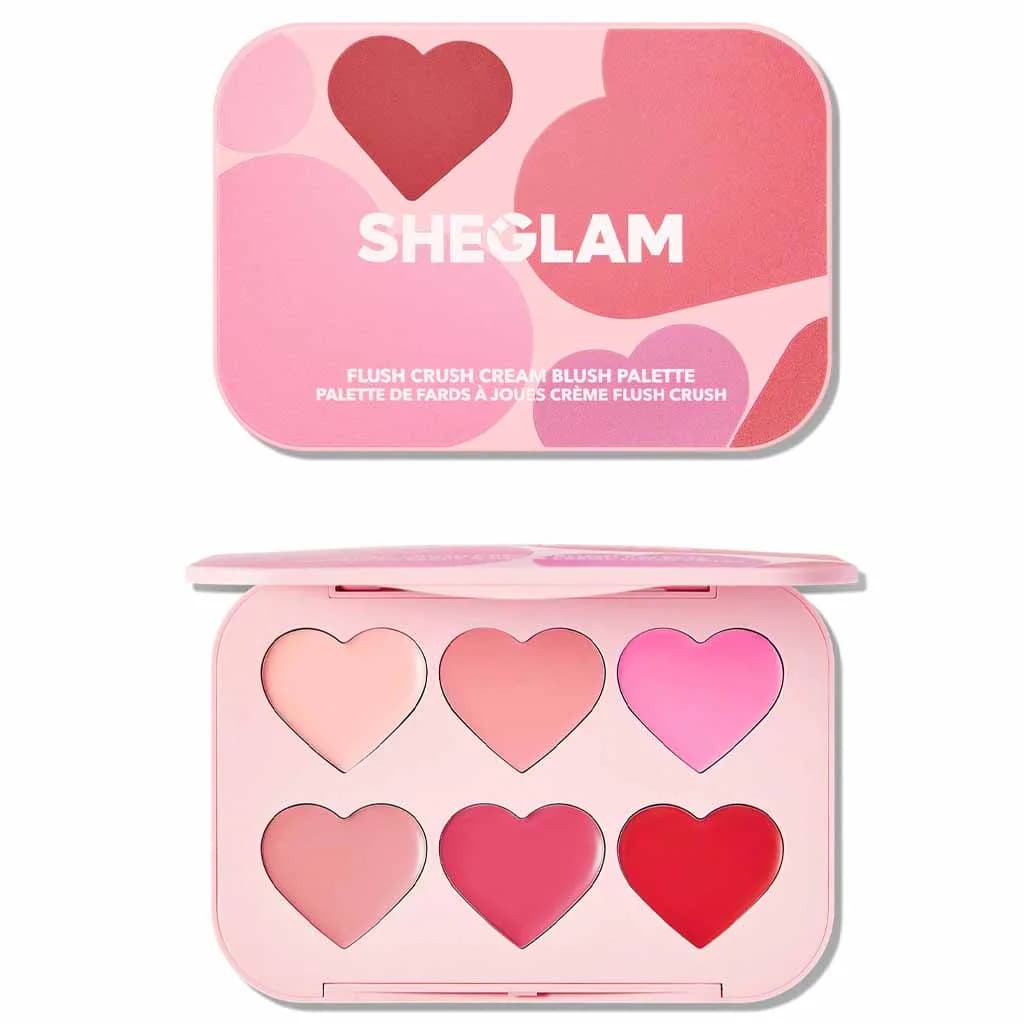 پالت رژ گونه کرمی قلبی Flush Crush شیگلم ۱۲گرم