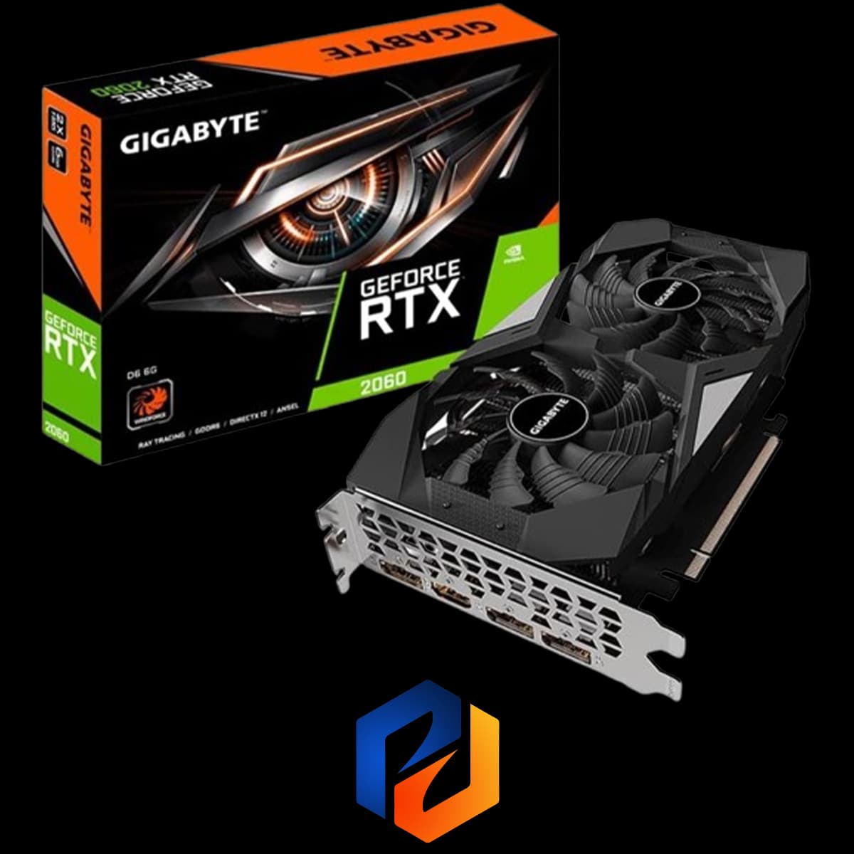 کارت گرافیک GIGABYTE RTX 2060 OC 6G (استوک)