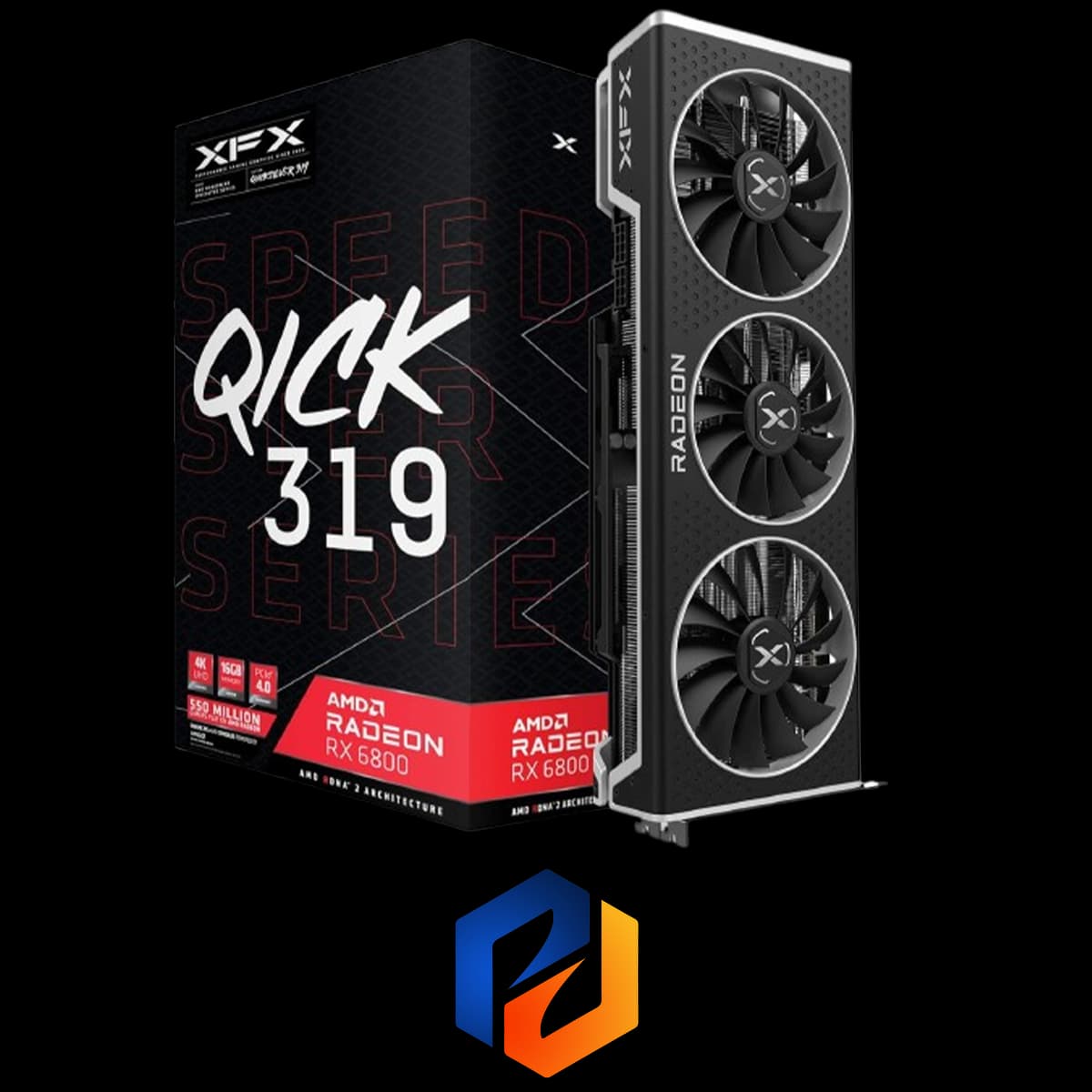 کارت گرافیک XFX 6800 QICK 16GB (استوک)