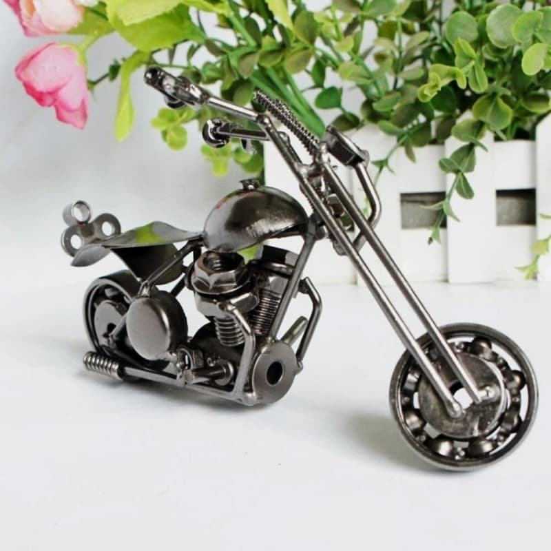 ماکت فلزی موتور سیکلت مدل Chopper | دکوری و کلکسیونی(2سایز) — تصویر ۶