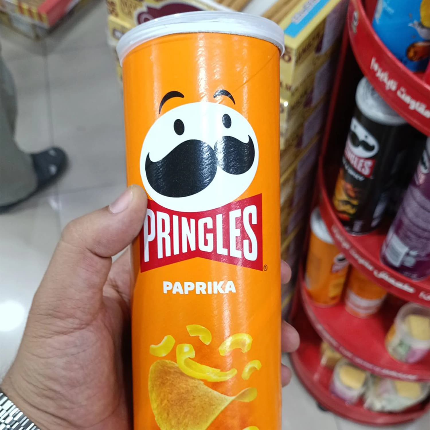 چیپس پرینگلز با طعم پاپریکا 165 گرمی pringles — تصویر ۳