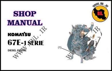 راهنما و نقشه کامل موتور دیزل کوماتسو 3D67