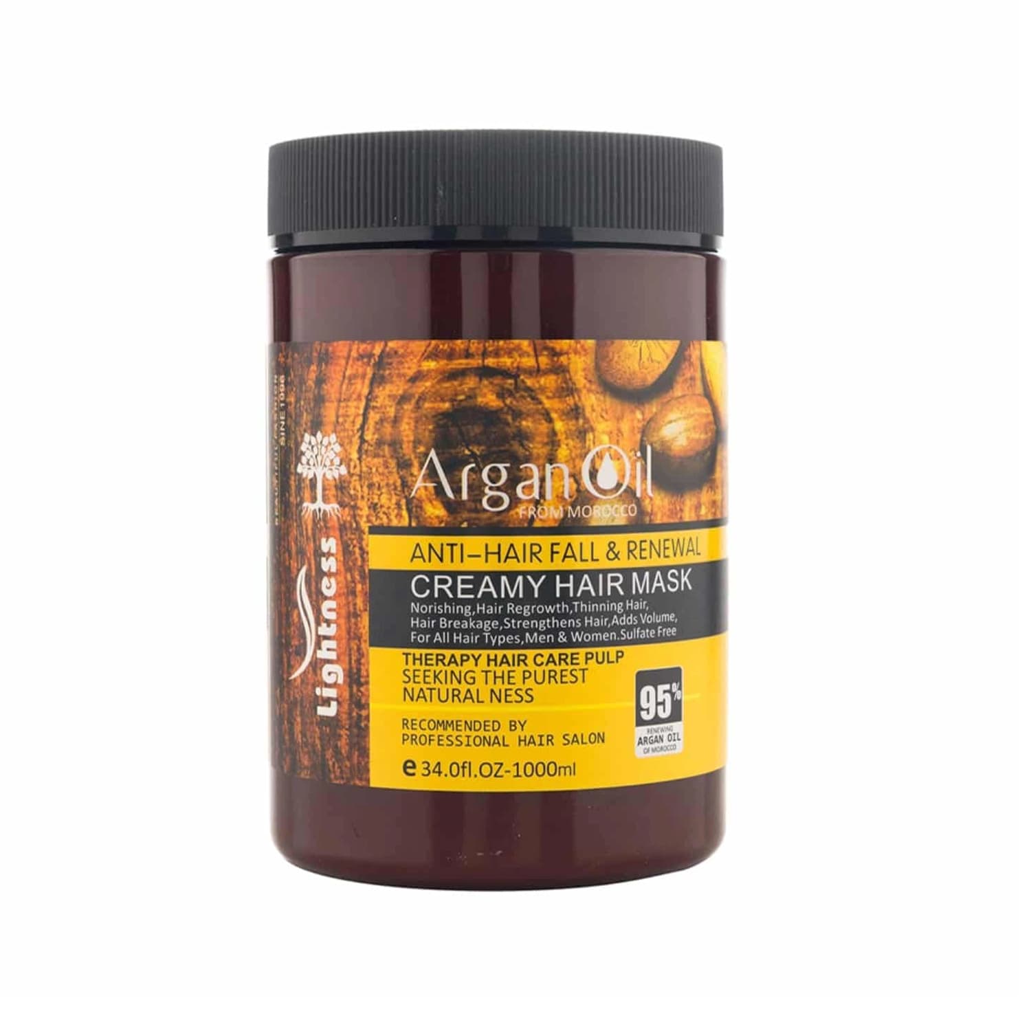 ماسک موی بدون سولفات Hair حاوی روغن آرگان حجم 1000 میلی