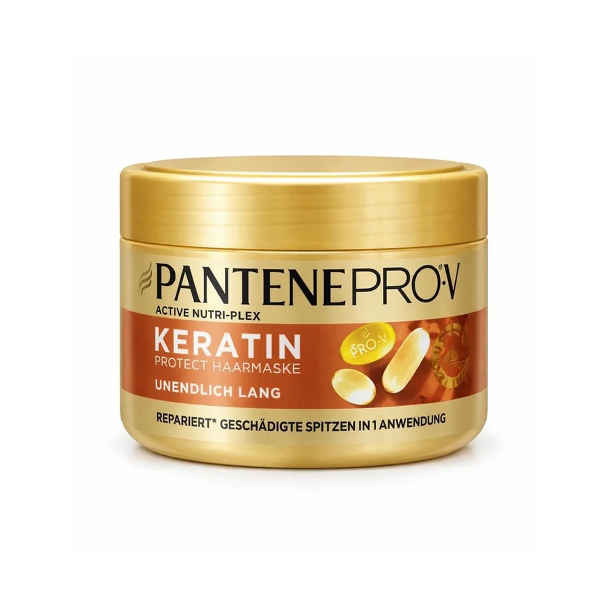 ماسک مو تقویت کننده PANTENE مدل Keratin Protect Haarmaske مناسب برای انواع مو حجم 300 میلی لیتر