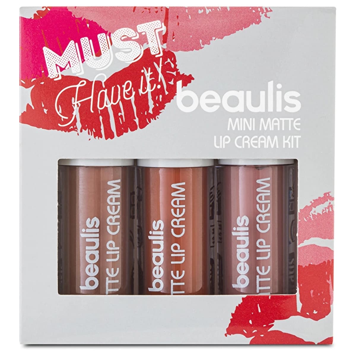 ست 3 عددی رژ لب مایع مات مینی Beaulis مدل Must Have it mini — تصویر ۲
