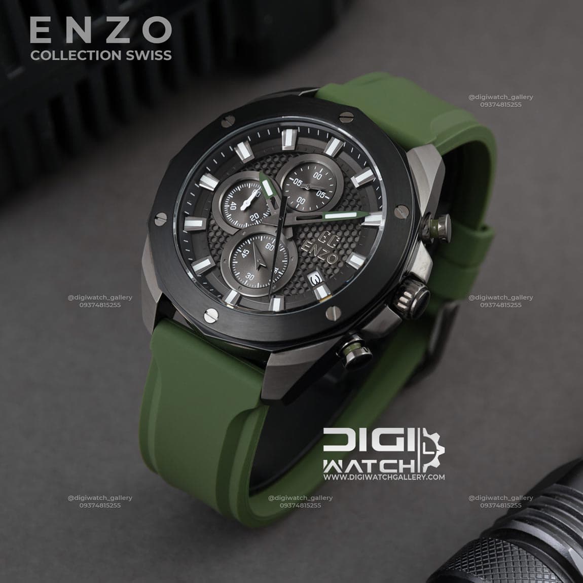 ساعت مچی مردانه انزو Enzo EC-3812BGG — تصویر ۳