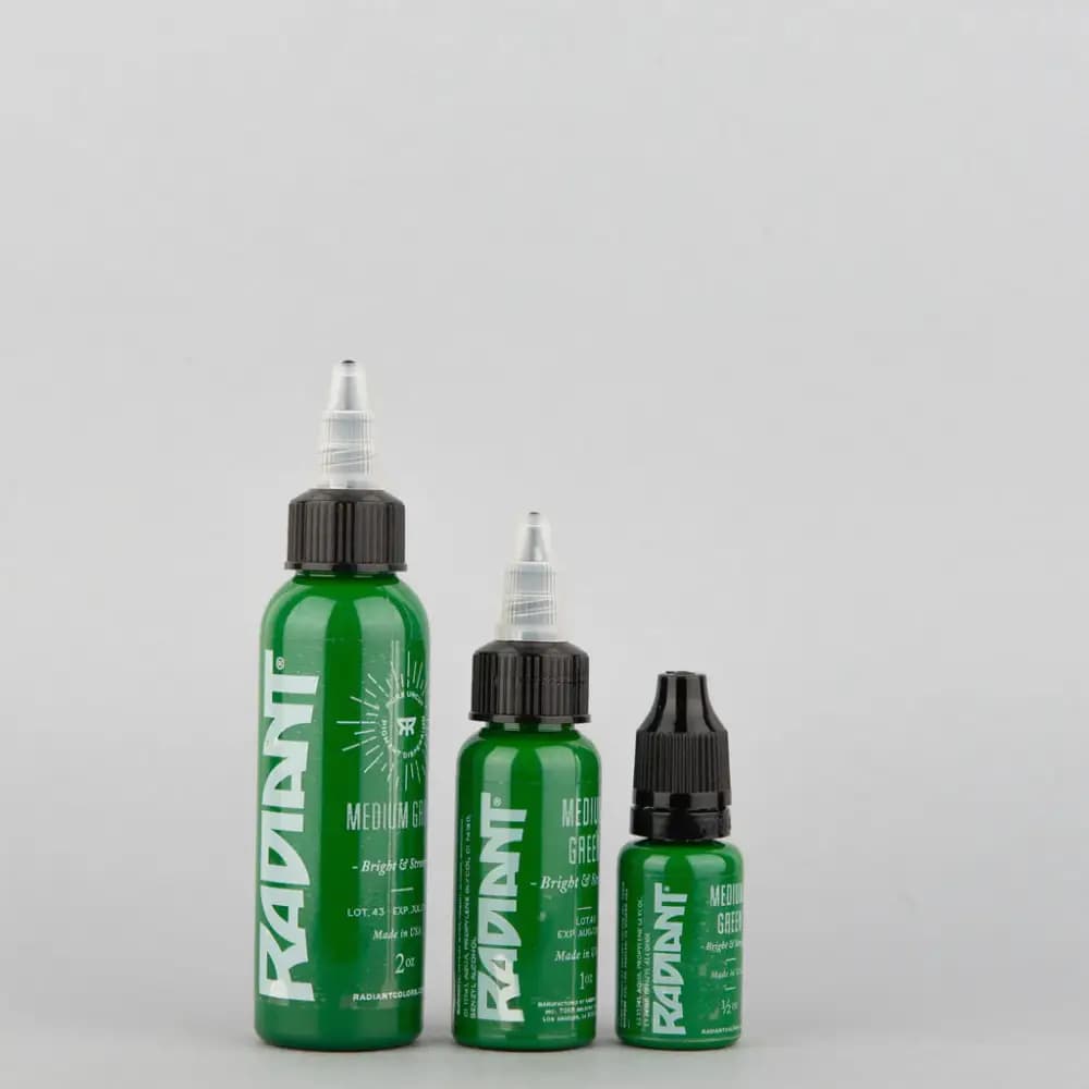 رنگ تتو رادیانت مدیوم گرین Radiant Medium Green — تصویر ۶
