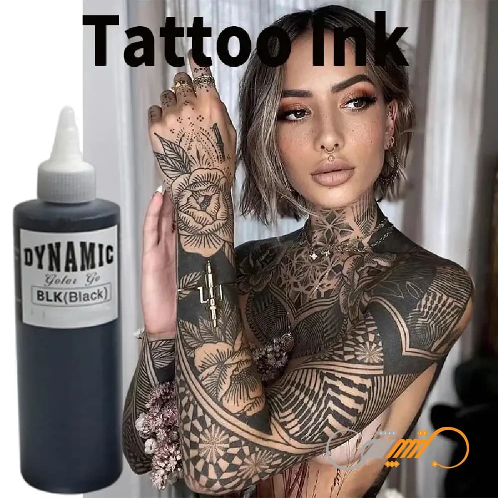 رنگ تاتو داینامیک بلک Dynamic Black حجم 240 میل — تصویر ۳