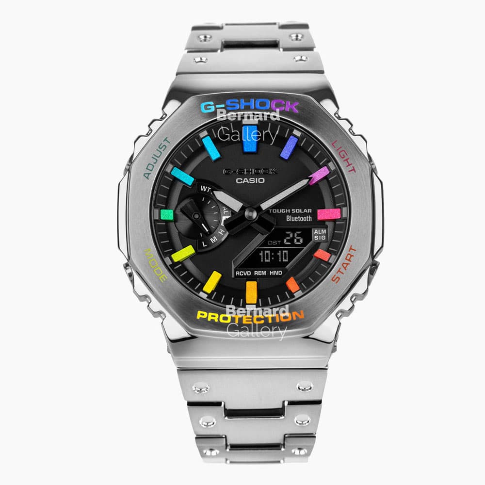 ساعت مچی کاسیو جی شاک G-SHOCK CASIOAK FULL METAL RAINBOW