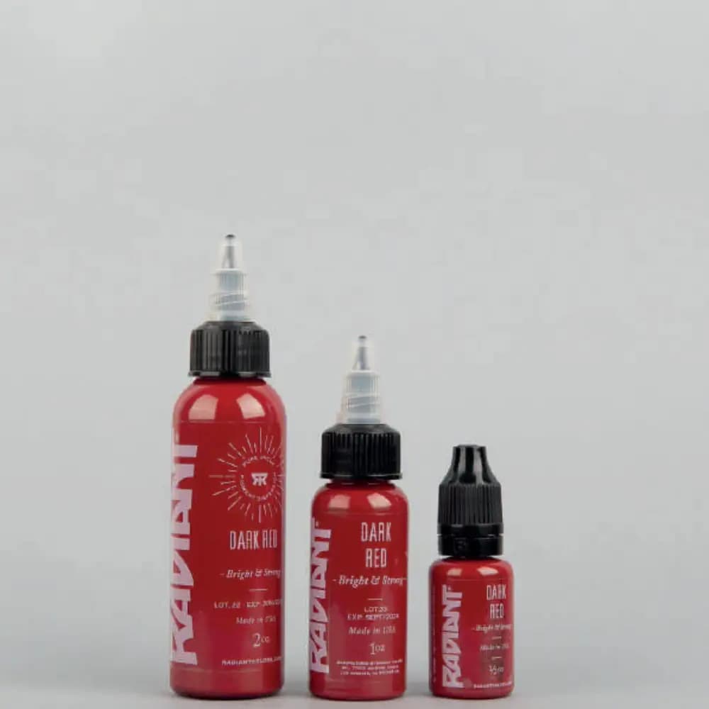 رنگ تتو رادیانت دارک رد Radiant Dark Red — تصویر ۸