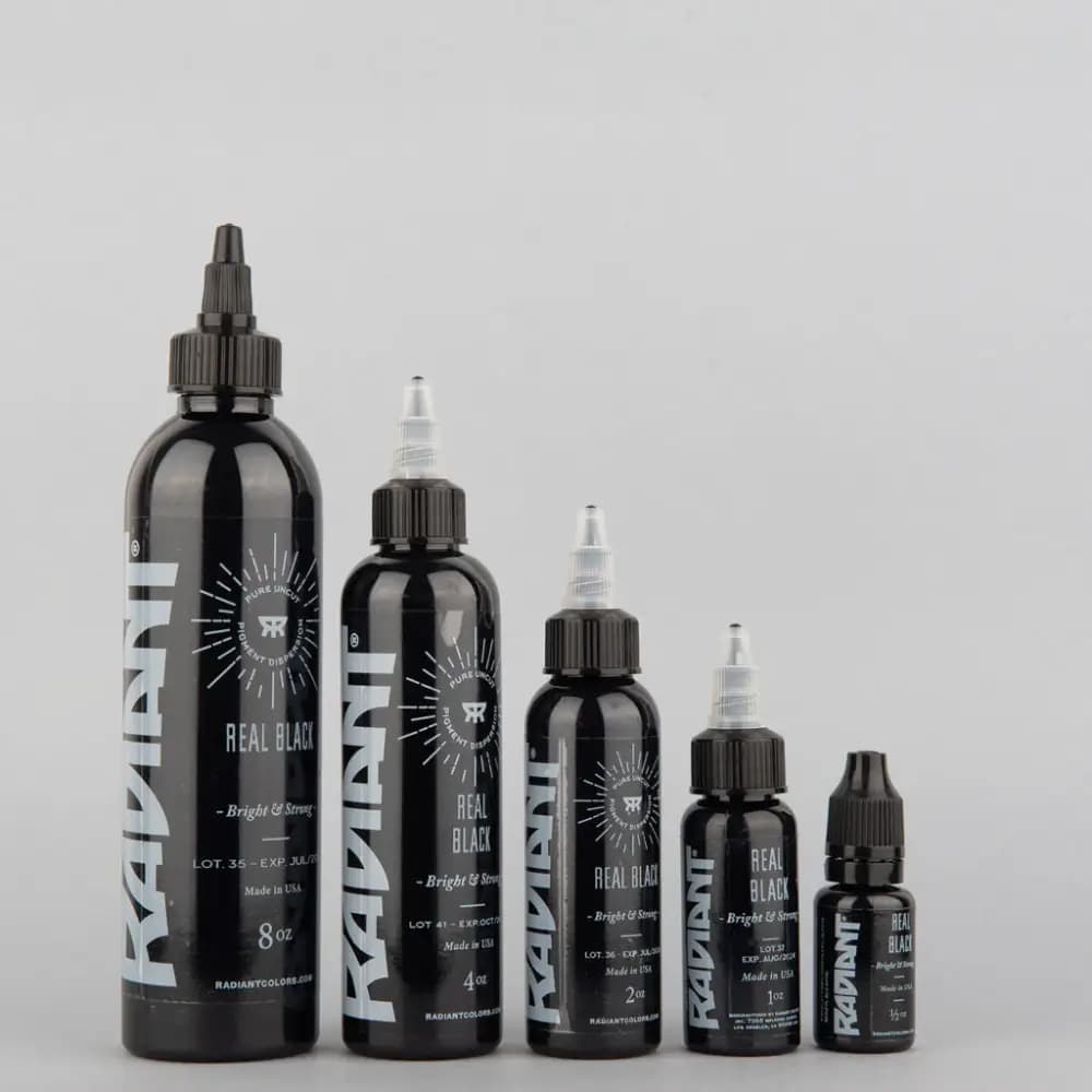 رنگ تتو رادیانت ریل بلک Radiant Real Black — تصویر ۴