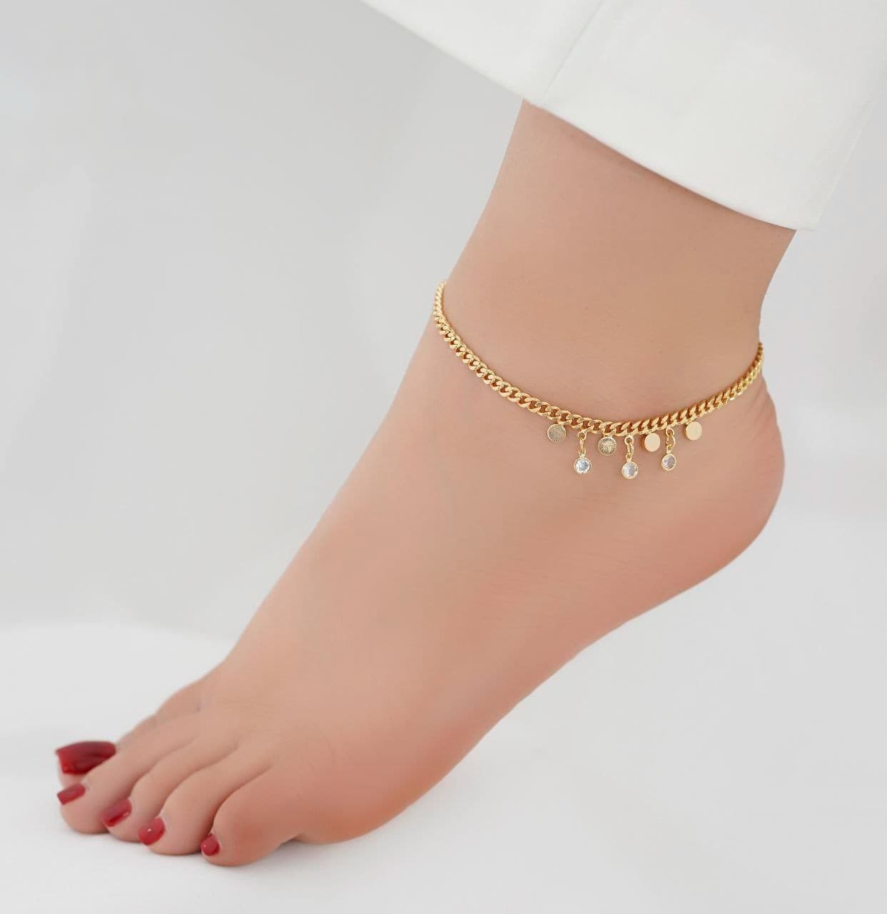 پابند زنانه YSX مدل کارتیر و نگین آویز