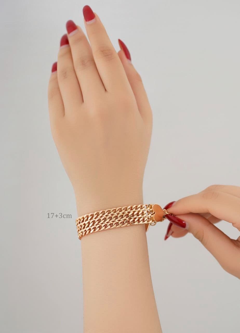 دستبند زنانه ژوپینگ مدل کارتیر سه ردیفه — تصویر ۴
