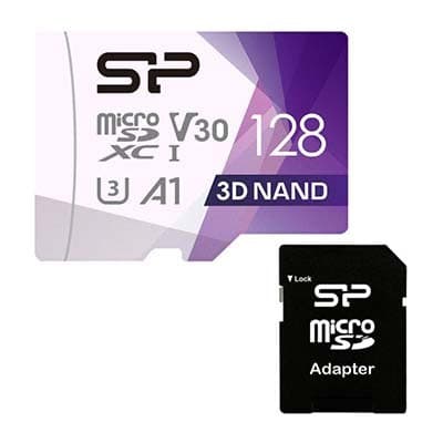 کارت حافظه microSDXC سیلیکون پاور مدل Superior Pro کلاس 10 استاندارد UHS-I U3 سرعت 100MBps ظرفیت 128 گیگابایت به همراه آداپتور SD