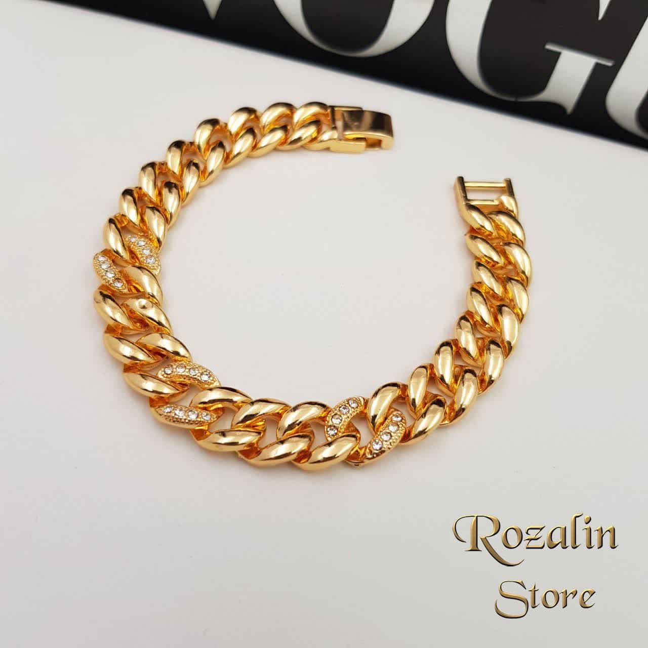 دستبند زنانه کارتیر زد جی نگین دار کد RS-815