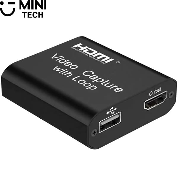 کپچر USB2.0 به HDMI 4K + LOOP مینی تک