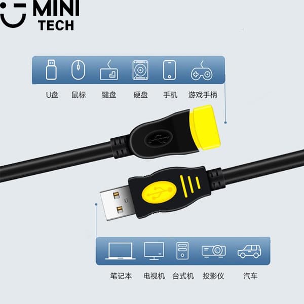 کابل لینک USB2.0 طول 10 متر JH — تصویر ۱۲