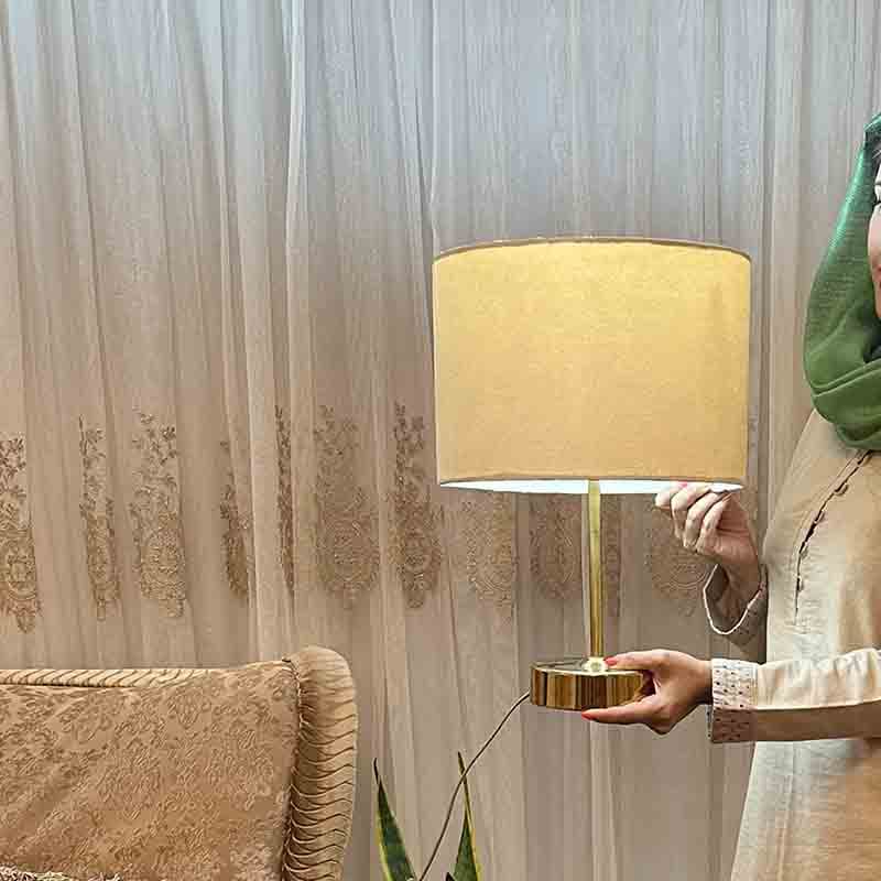 آباژور رومیزی لوتوس لایت مدل گلایل شکلاتی — تصویر ۵