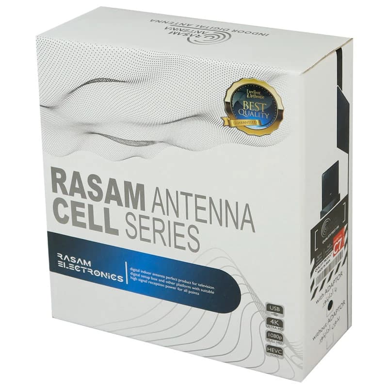 آنتن رومیزی رسام Rasam C7 2.5m + آداپتور — تصویر ۳