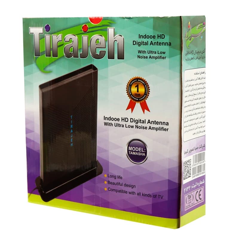 آنتن رومیزی تیراژه Tirajeh Tamasha 3m + آداپتور — تصویر ۶