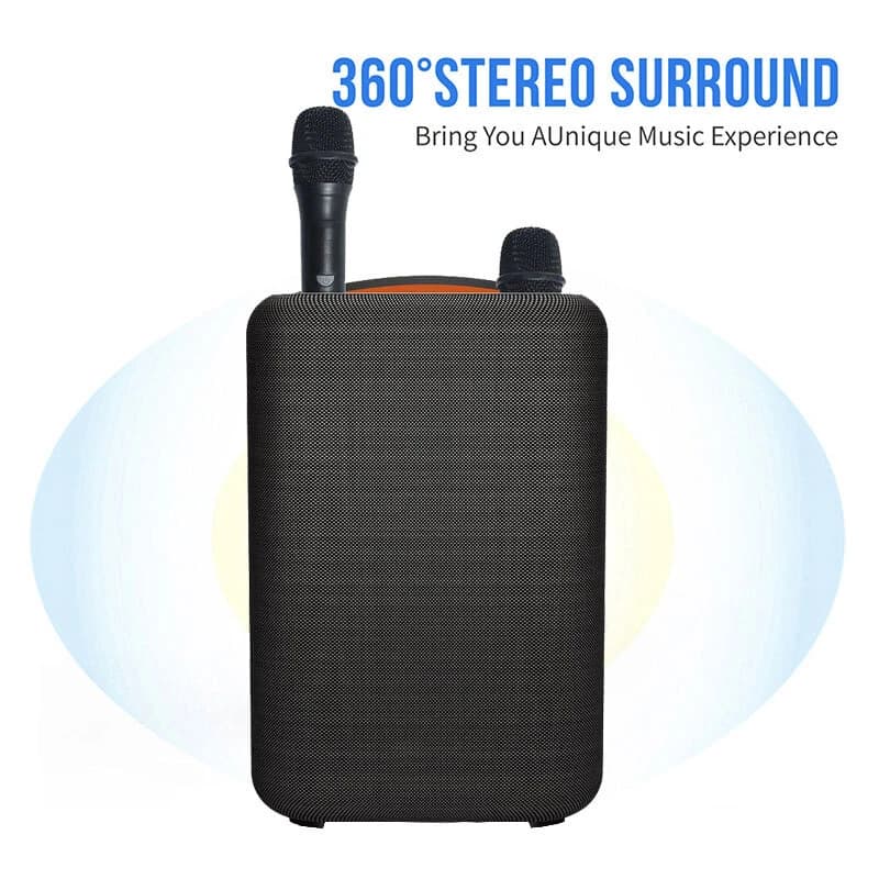اسپیکر بلوتوثی ABS-6205 + میکروفون — تصویر ۵