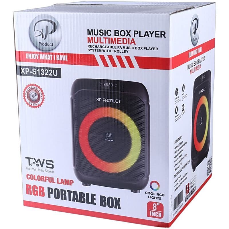 اسپیکر بلوتوثی ایکس پی پروداکت XP-S1322U + میکروفون و ریموت کنترل — تصویر ۳