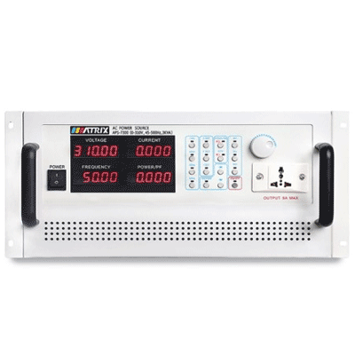 منبع تغذیه ولتاژ بالا AC ماتریکس 310 ولت 16.8 آمپر 3KVA مدل APS-7300 — تصویر ۴