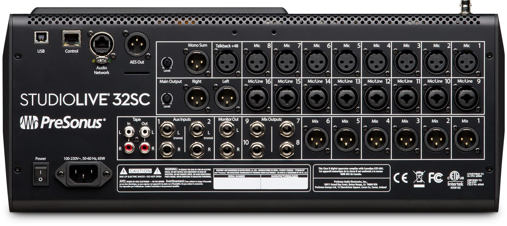میکسر PreSonus StudioLive 32SC — تصویر ۴