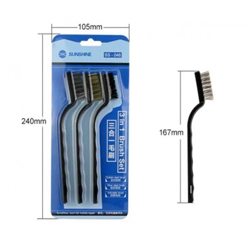 برس تمیزکننده سانشاین SunShine SS-046 بسته 3 عددی — تصویر ۱۰