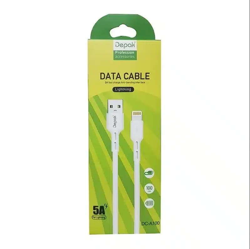 کابل فست شارژ DEPAK لایتنینگ مدل DC-A100