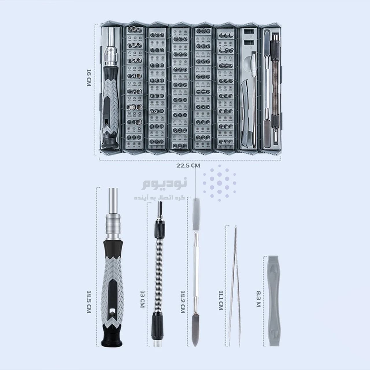 ست پیچ گوشتی تعمیرات موبایل ProOne PGS101 — تصویر ۱۲