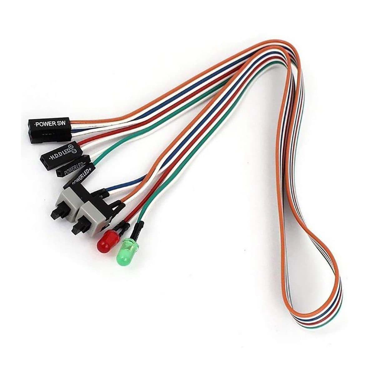 کلید پاور و ریست مادربرد دارای LED کد 4878