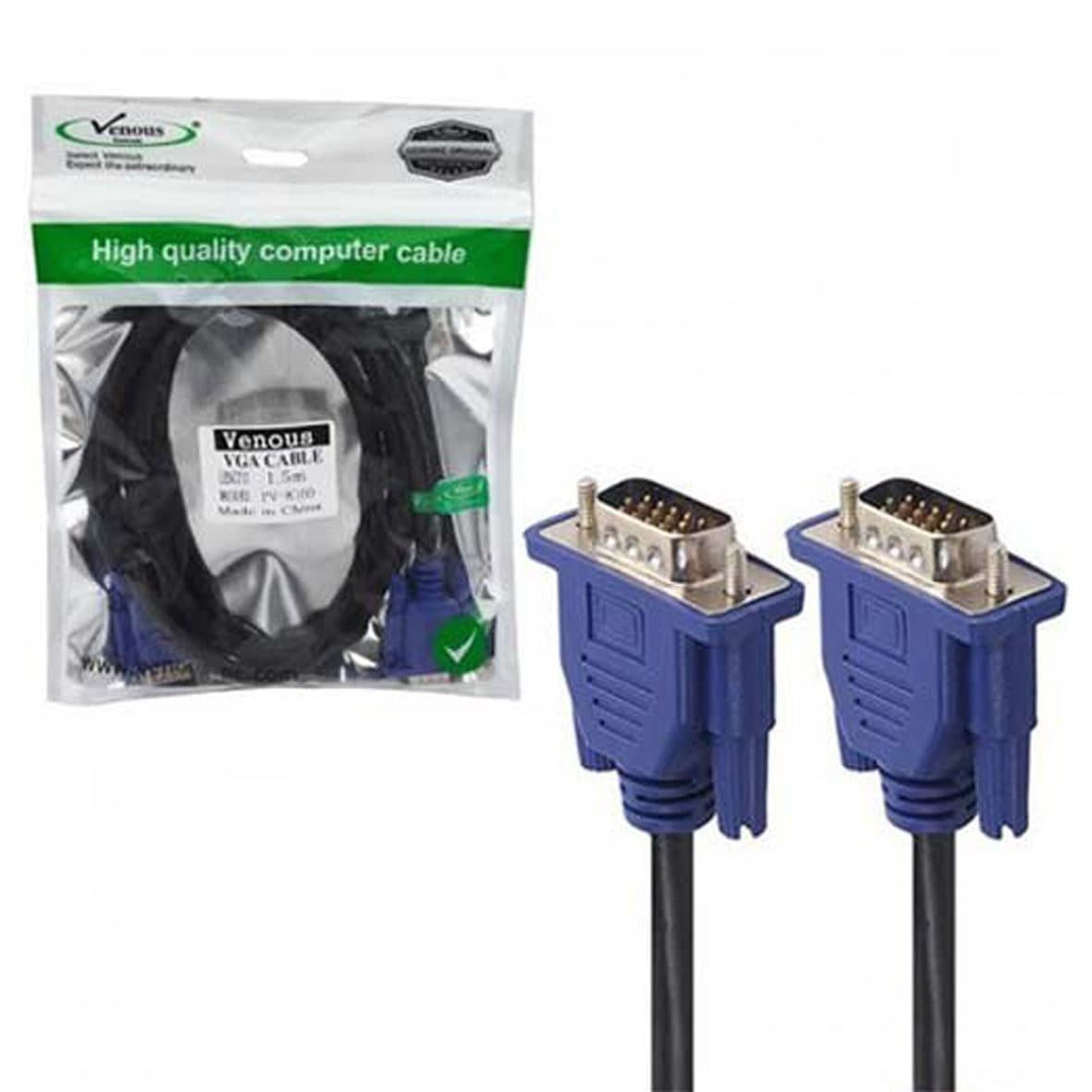 کابل VGA یک و نیم متری ونوس مدل PV-K100 ا VGA Venous PV-K100 1.5m کد 1954