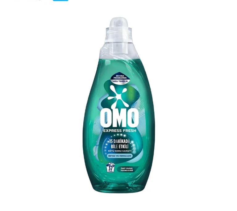 مایع شستشو سریع لباس اومو Omo مدل Express مناسب لباس رنگی و سفید حجم 1480 میلی لیتر