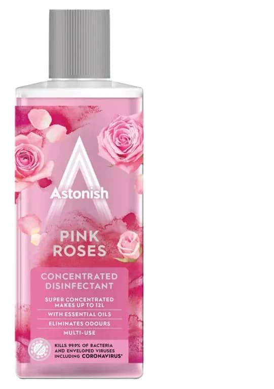 ضد عفونی کننده سطوح استونیش Astonish رایحه رزهای صورتی حجم 300 میلی لیتر — تصویر ۲